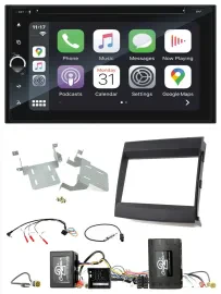 Blaupunkt DAB USB Bluetooth Lenkrad 2DIN TMC Navigation für Porsche Cayenne Soun