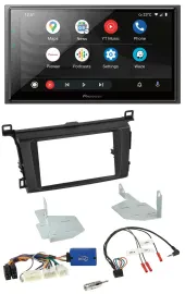 Автомагнитола для Toyota RAV4 (с 2013) Pioneer 2DIN, DAB, Bluetooth, USB, поддержка управления на руле