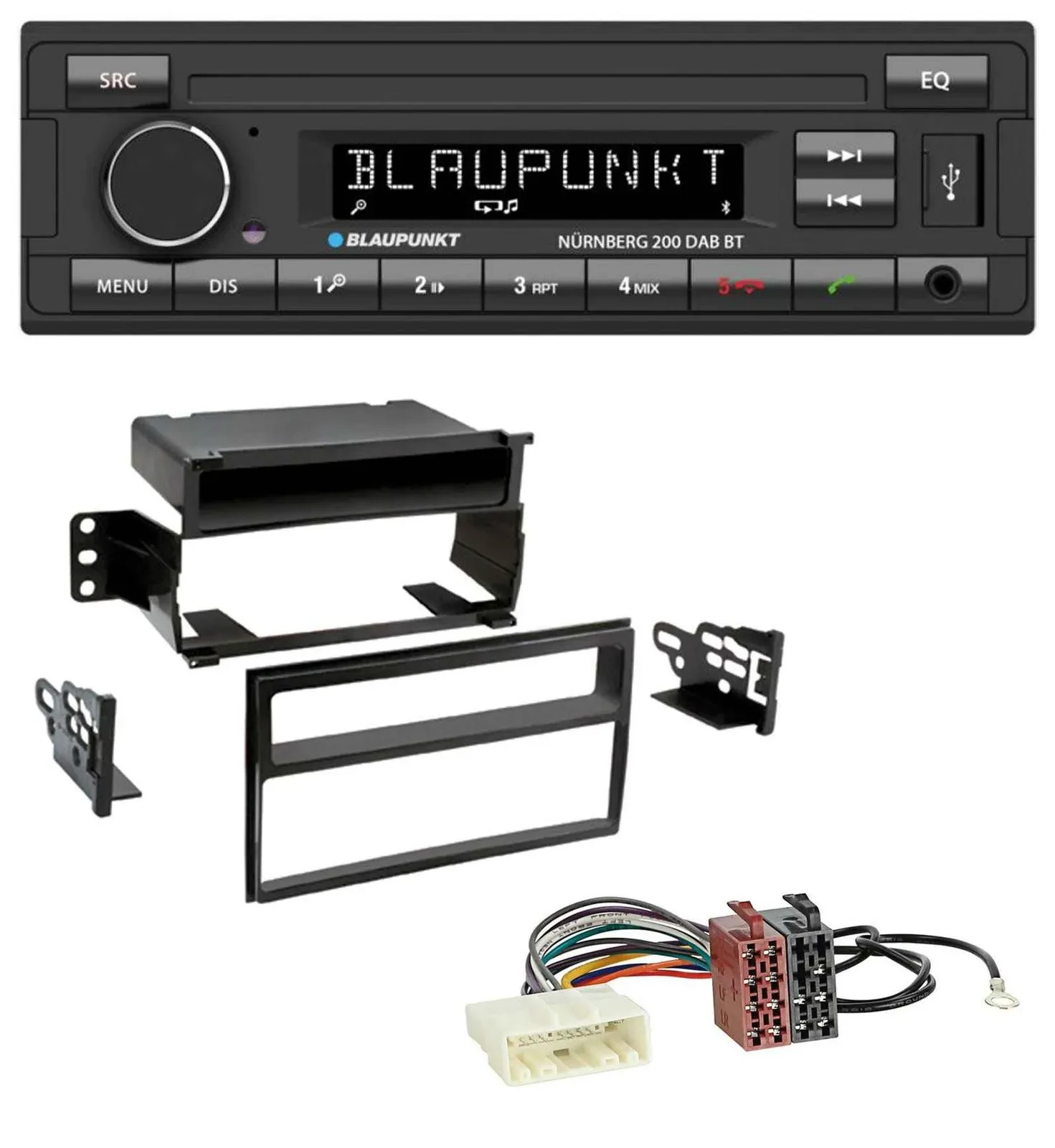 Автомагнитола для Nissan Versa/Tiida Blaupunkt USB DAB MP3 Bluetooth