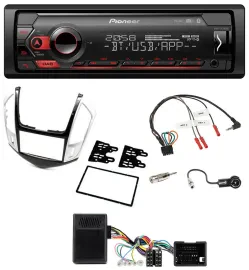 Автомагнитола Pioneer USB, DAB, Bluetooth, для Chevrolet Cruze 2011–2016, поддержка управления на руле, серебристая
