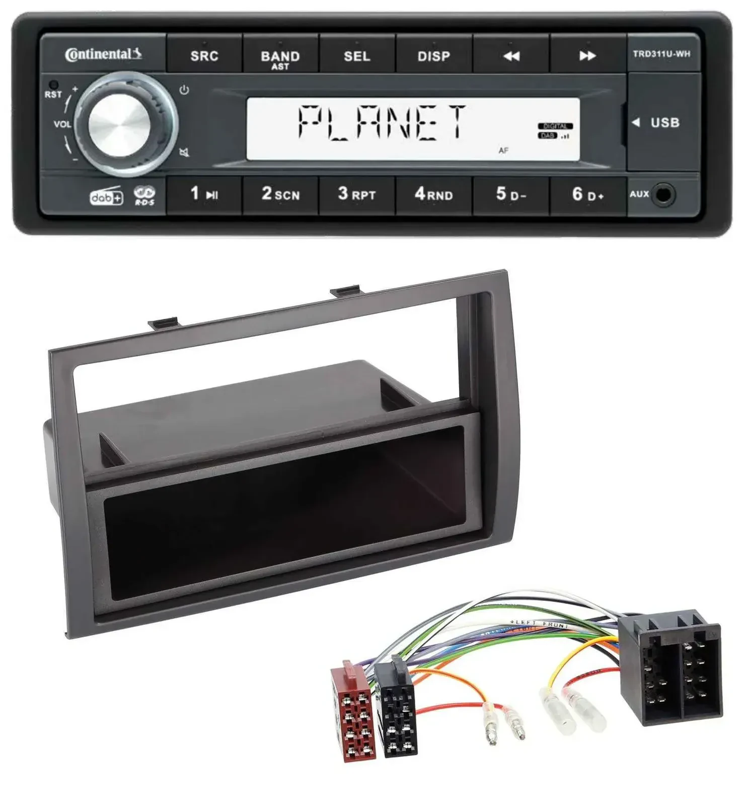 Continental MP3 AUX USB DAB 1DIN Autoradio für Citroen Jumper Peugeot Boxer Fiat