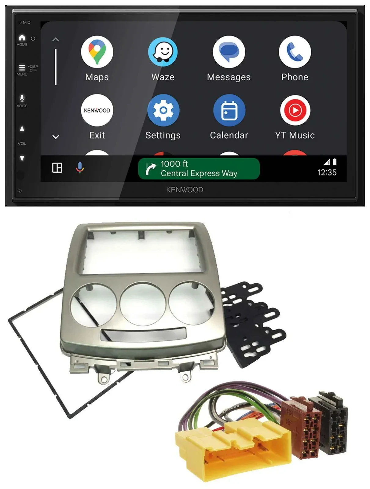 Автомагнитола для Mazda 5 (CR, 2005–2010) Kenwood 2DIN DAB Bluetooth USB MP3
