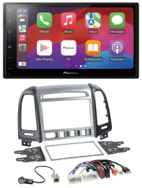 Pioneer DAB USB MP3 Bluetooth 2DIN Autoradio für Hyundai Santa Fe AUX USB 4 Scha