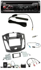 Pioneer CD USB Lenkrad DAB MP3 Autoradio für Ford Focus DYB 2011-2014