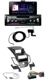 Pioneer DAB Bluetooth MP3 USB Autoradio für Ford Fiesta 10-17 Display schwarz