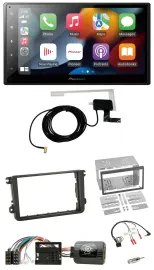 Pioneer Lenkrad USB Bluetooth DAB 2DIN Autoradio für Skoda Fabia 5J 2007-2014