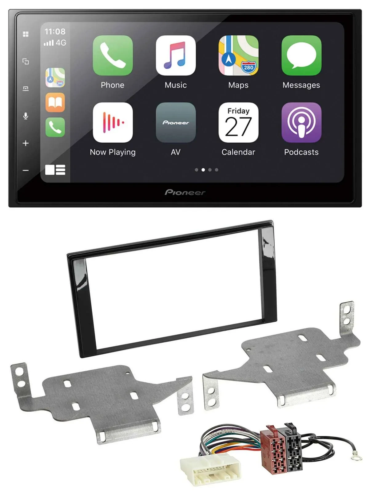 Pioneer MP3 Bluetooth DAB 2DIN USB Autoradio für Nissan Juke (ab 2014)