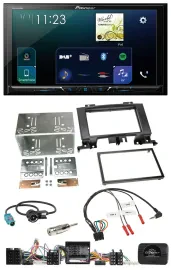 Автомагнитола для Mercedes Sprinter Pioneer 2DIN, Bluetooth, USB, DAB, поддержка управления на руле