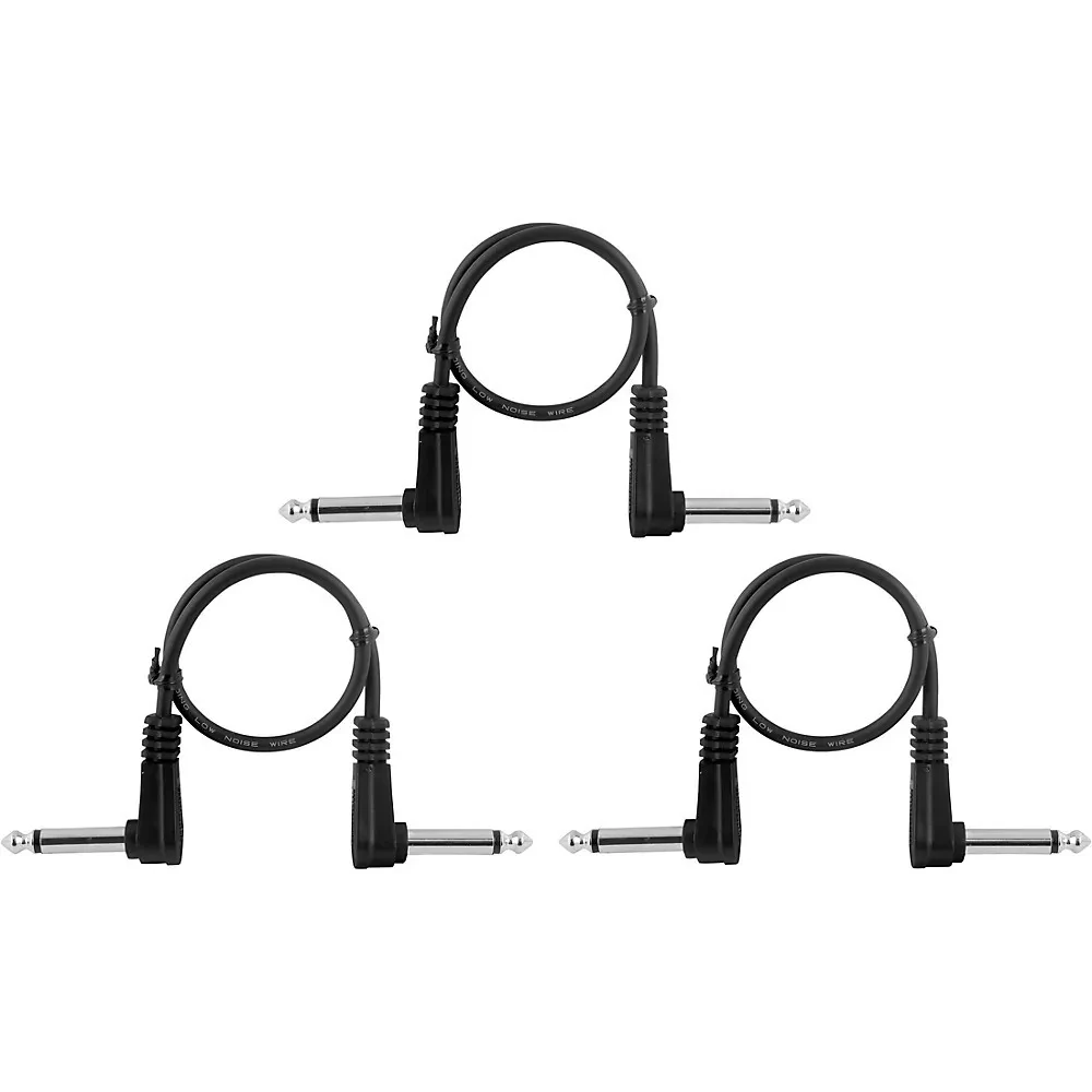Mogami Pure Patch PedalEffects Cables  3 Pack 1 ft.