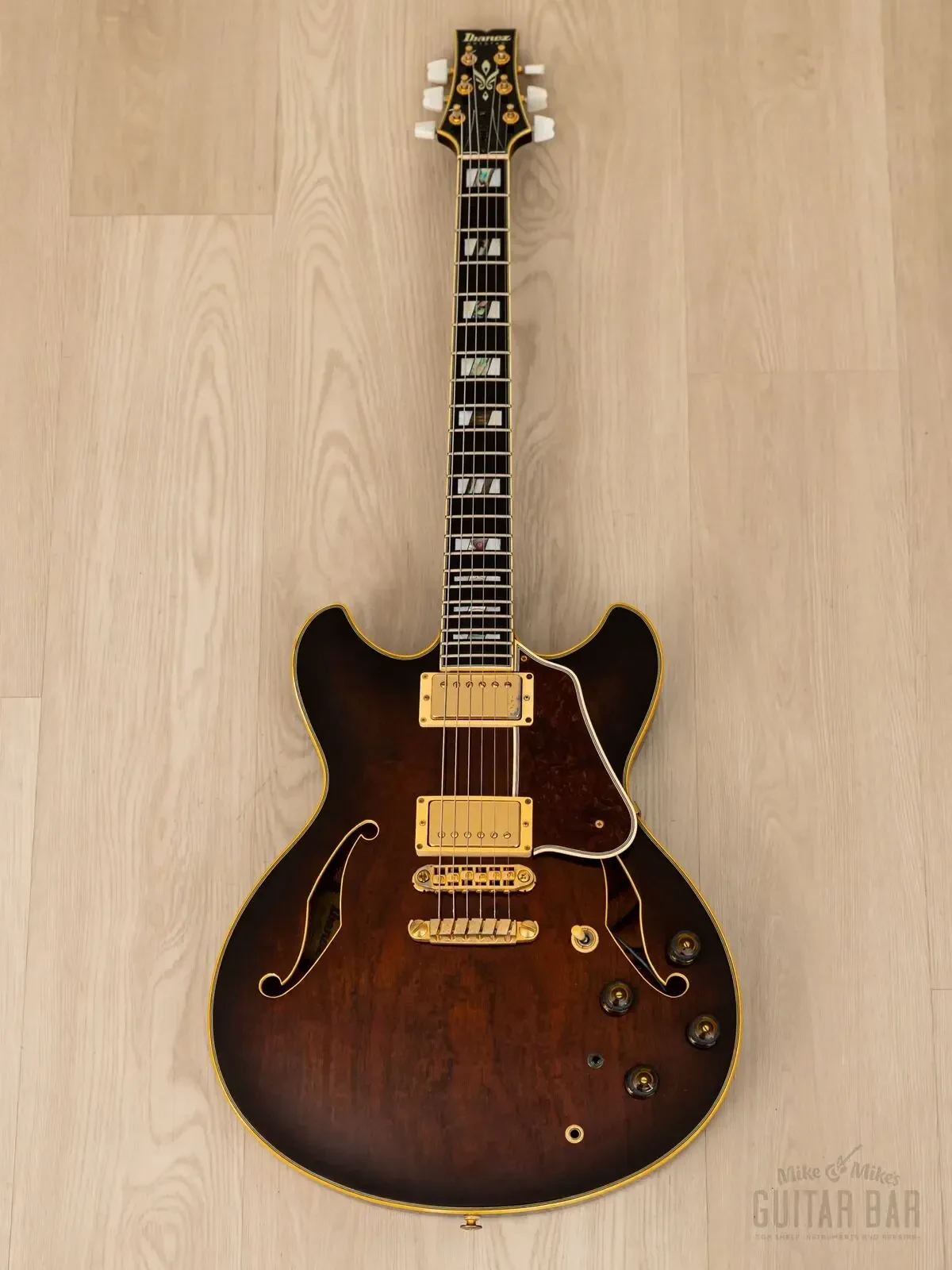 Электрогитара полуакустическая Ibanez Artstar AS200 HH Antique Sunburst w/case Japan 1993