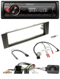 Pioneer MP3 1DIN DAB USB Lenkrad Autoradio für Audi A3 (2003-2006)