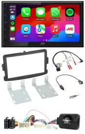 JVC Bluetooth USB Lenkrad 2DIN DAB Autoradio für Dacia ab 2012 schwarz