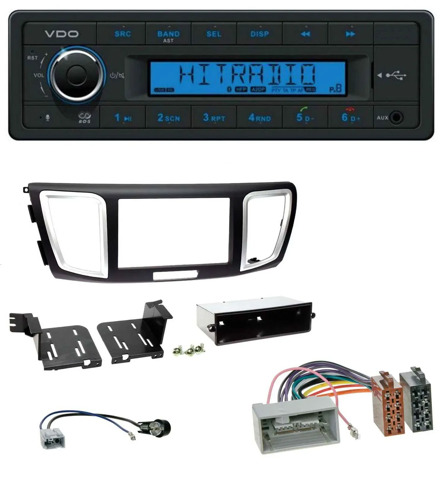 VDO AUX Bluetooth USB MP3 Autoradio für Honda Accord (ab 2011)