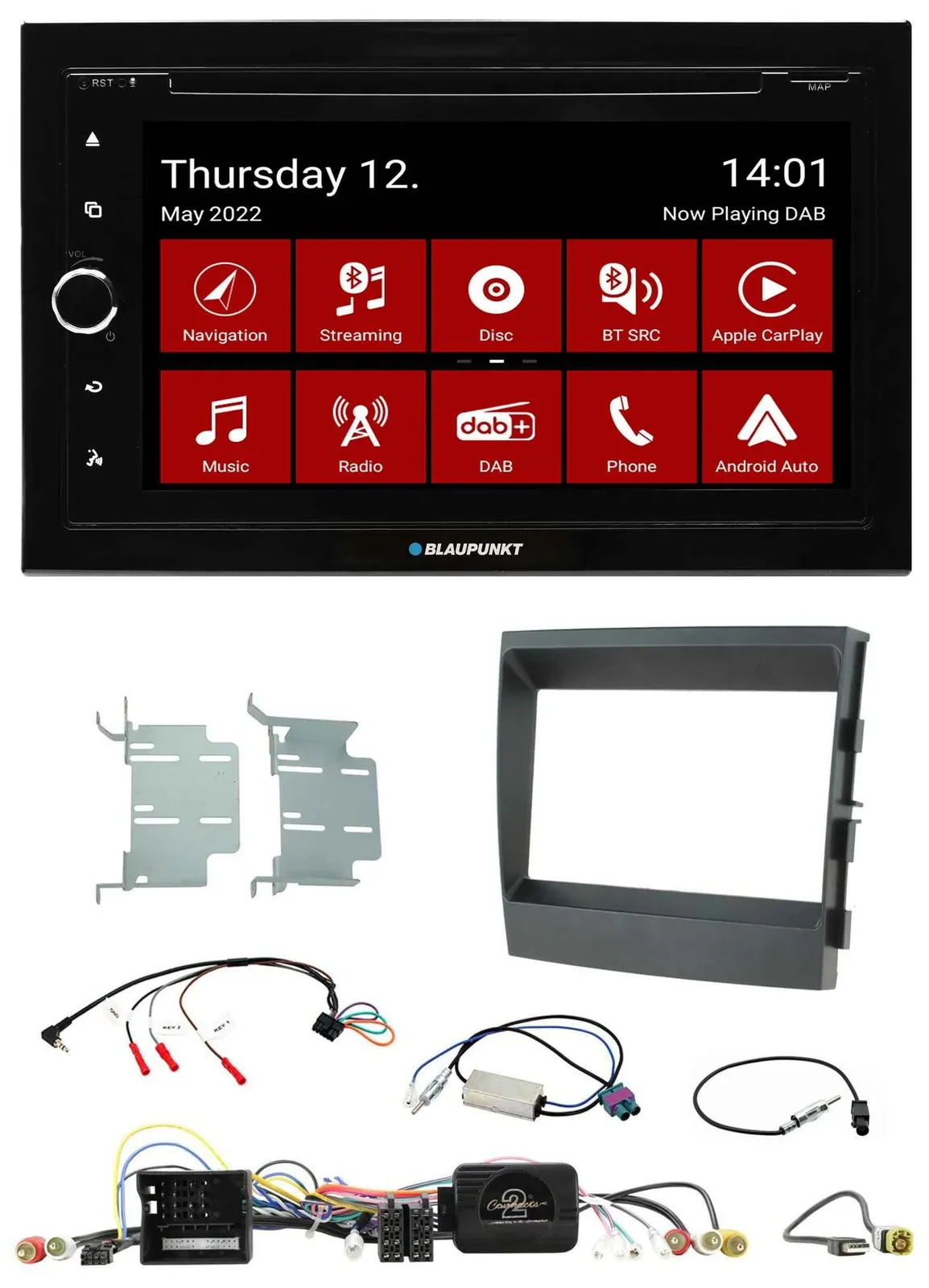 Автомагнитола для Porsche Panamera Blaupunkt 2DIN Bluetooth USB DAB Navigation TMC