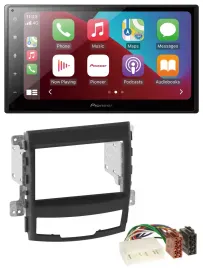 Pioneer USB MP3 DAB 2DIN Bluetooth Autoradio für SSangYong Korando 10-13