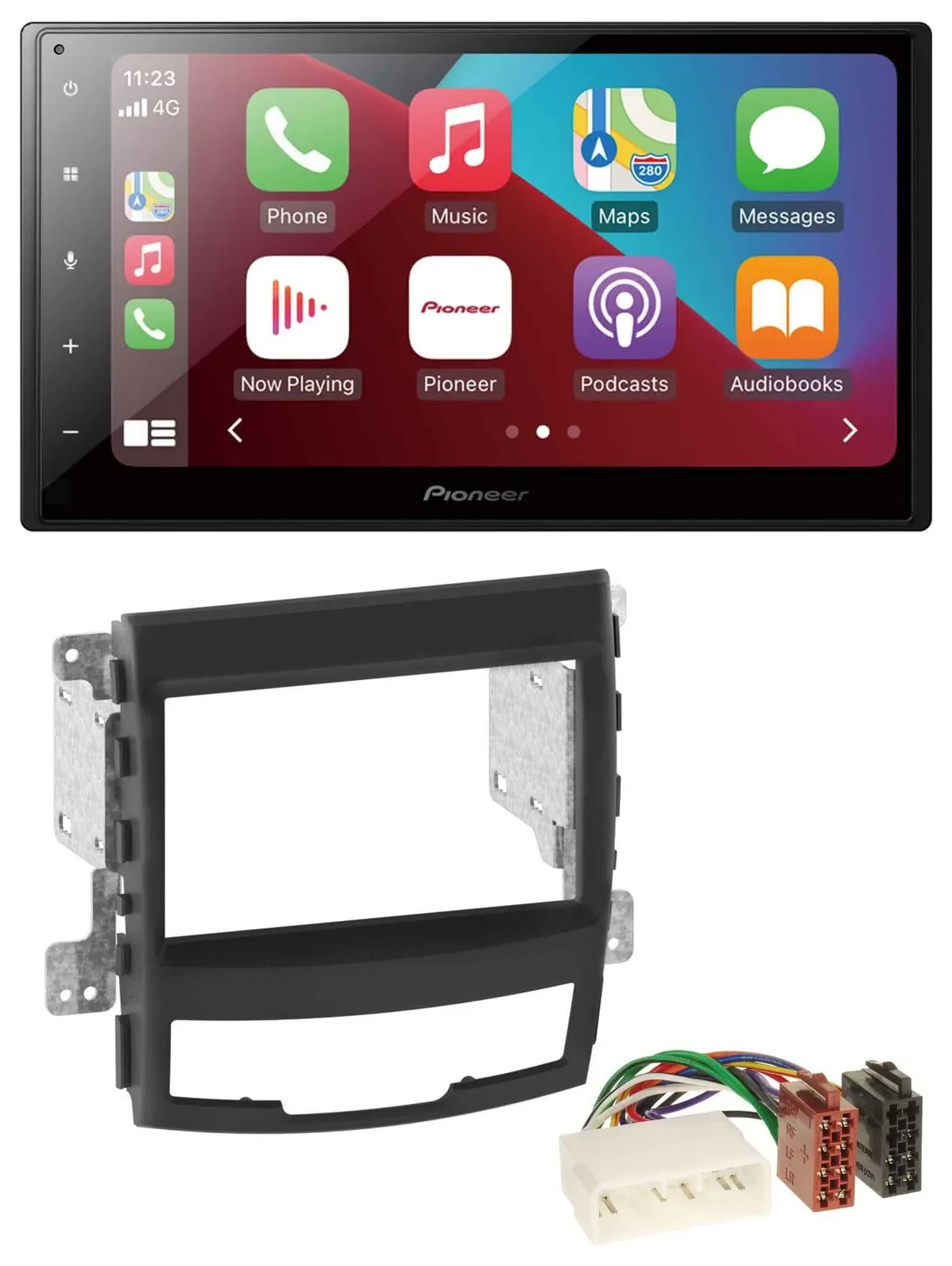 Pioneer USB MP3 DAB 2DIN Bluetooth Autoradio für SSangYong Korando 10-13