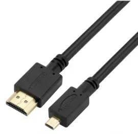 00-00032060 Кабель HDMI (m)-microHDMI (m) 1м ПВХ ver.2.0 черный, GoPower
