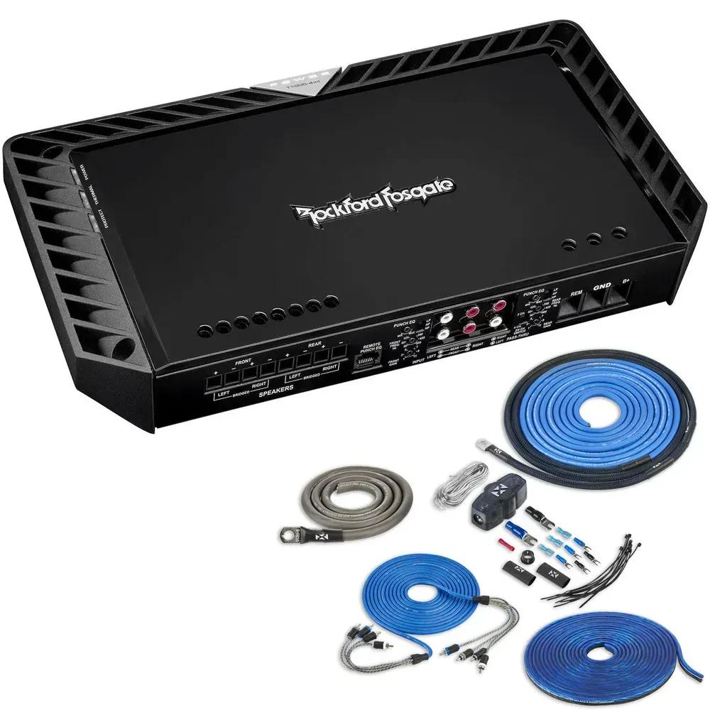 Усилитель мощности Rockford Fosgate T1000-4AD 4-Channel, Class AD (набор)