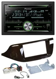 Автомагнитола Pioneer Bluetooth, DAB, CD/MP3, USB, 2DIN, для Kia Ceed (с 2012), глянцевый
