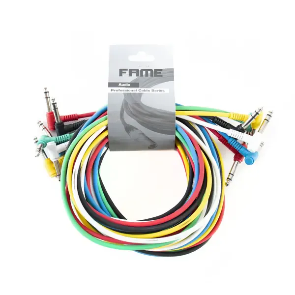 Коммутационный кабель Music Store Fame Patch Cable Stereo 3 м (6 штук)