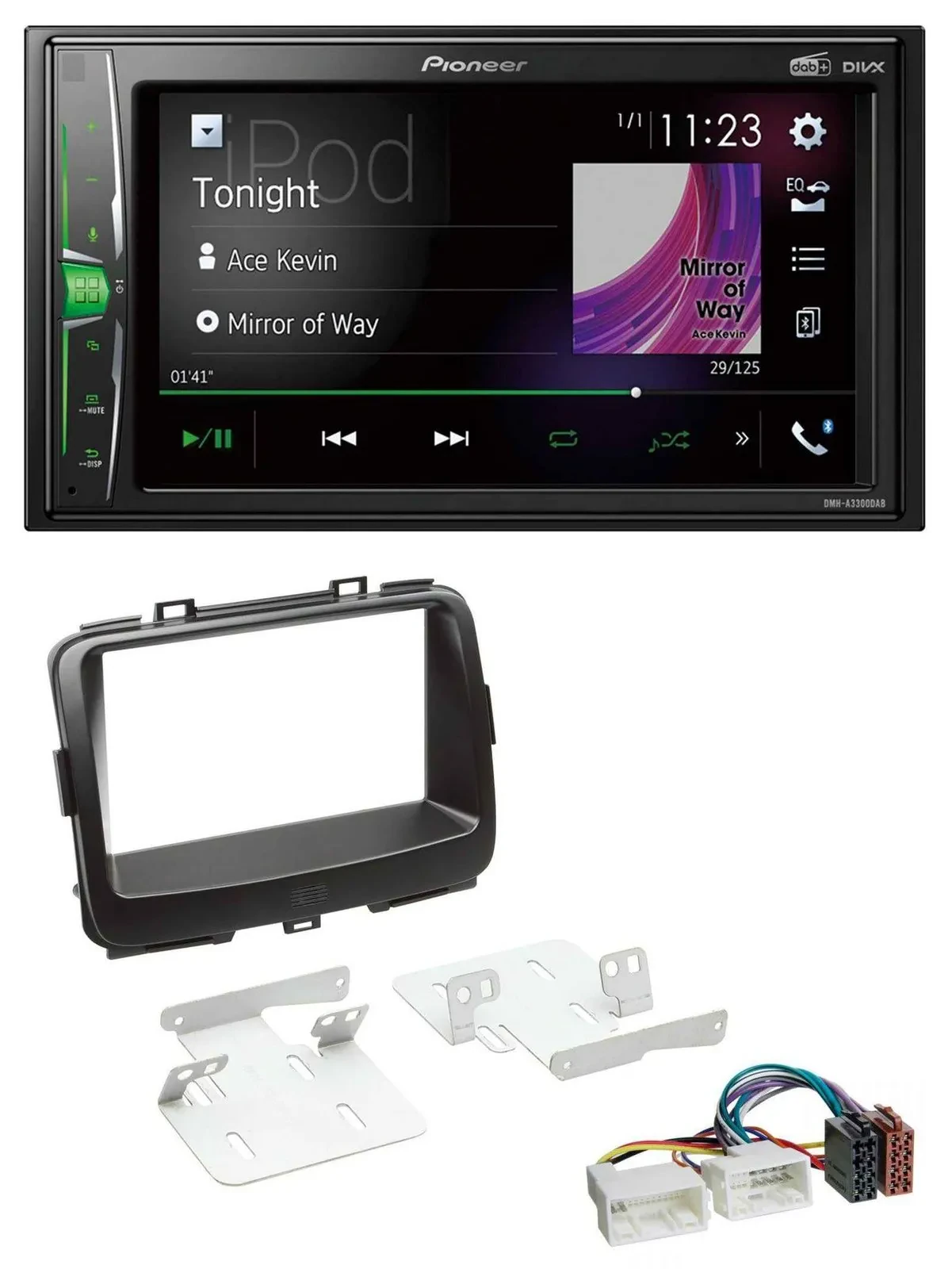 Pioneer 2DIN MP3 DAB USB Bluetooth Autoradio für Kia Carens 4 RP ab 2013