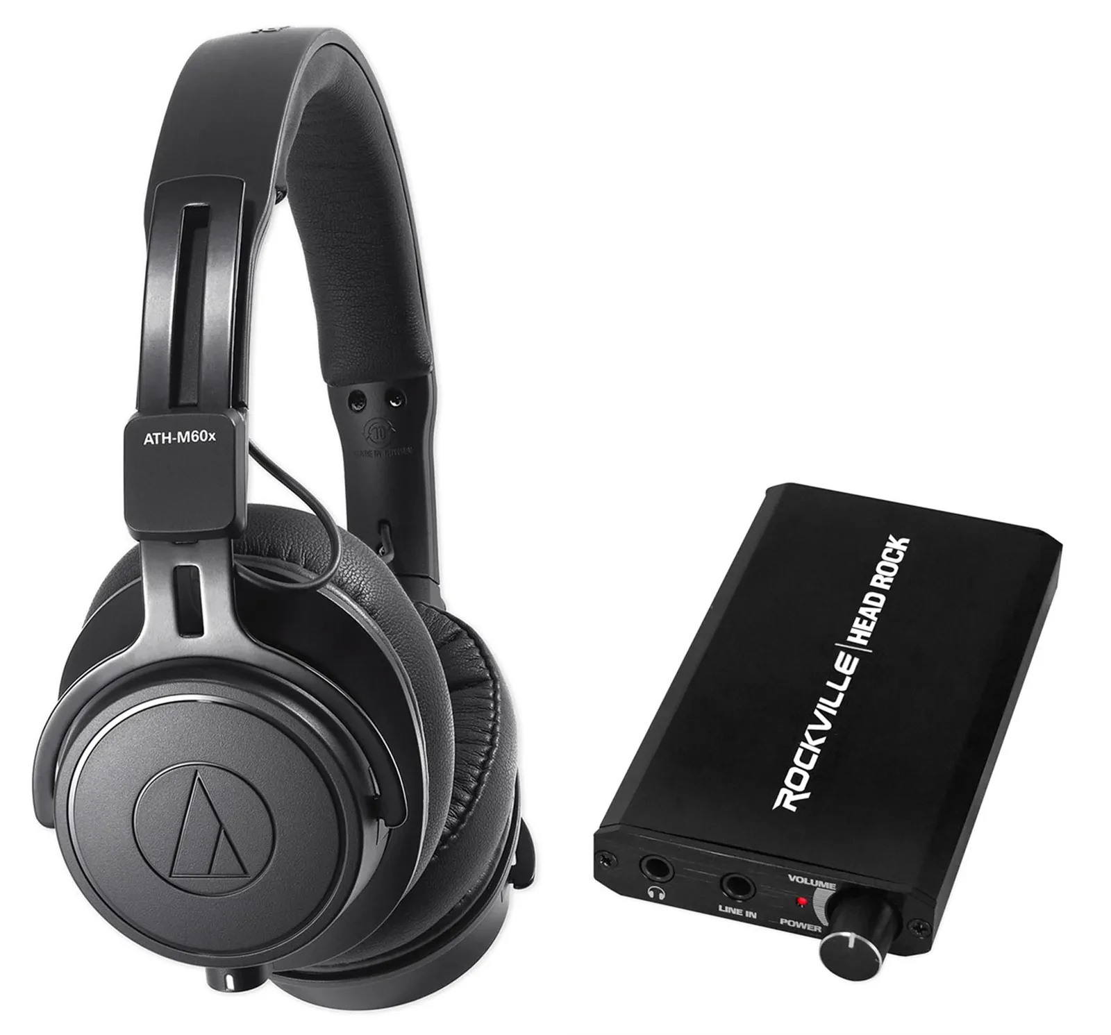 Наушники мониторные Audio-Technica ATH-M60X (набор) с усилителем для наушников