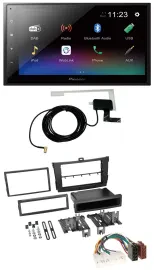 Pioneer DAB MP3 Bluetooth 2DIN USB Autoradio für Toyota Corolla 09-13 schwarz
