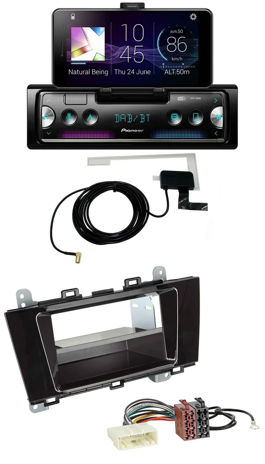 Pioneer DAB Bluetooth MP3 USB Autoradio für Subaru Outback (ab 2015)