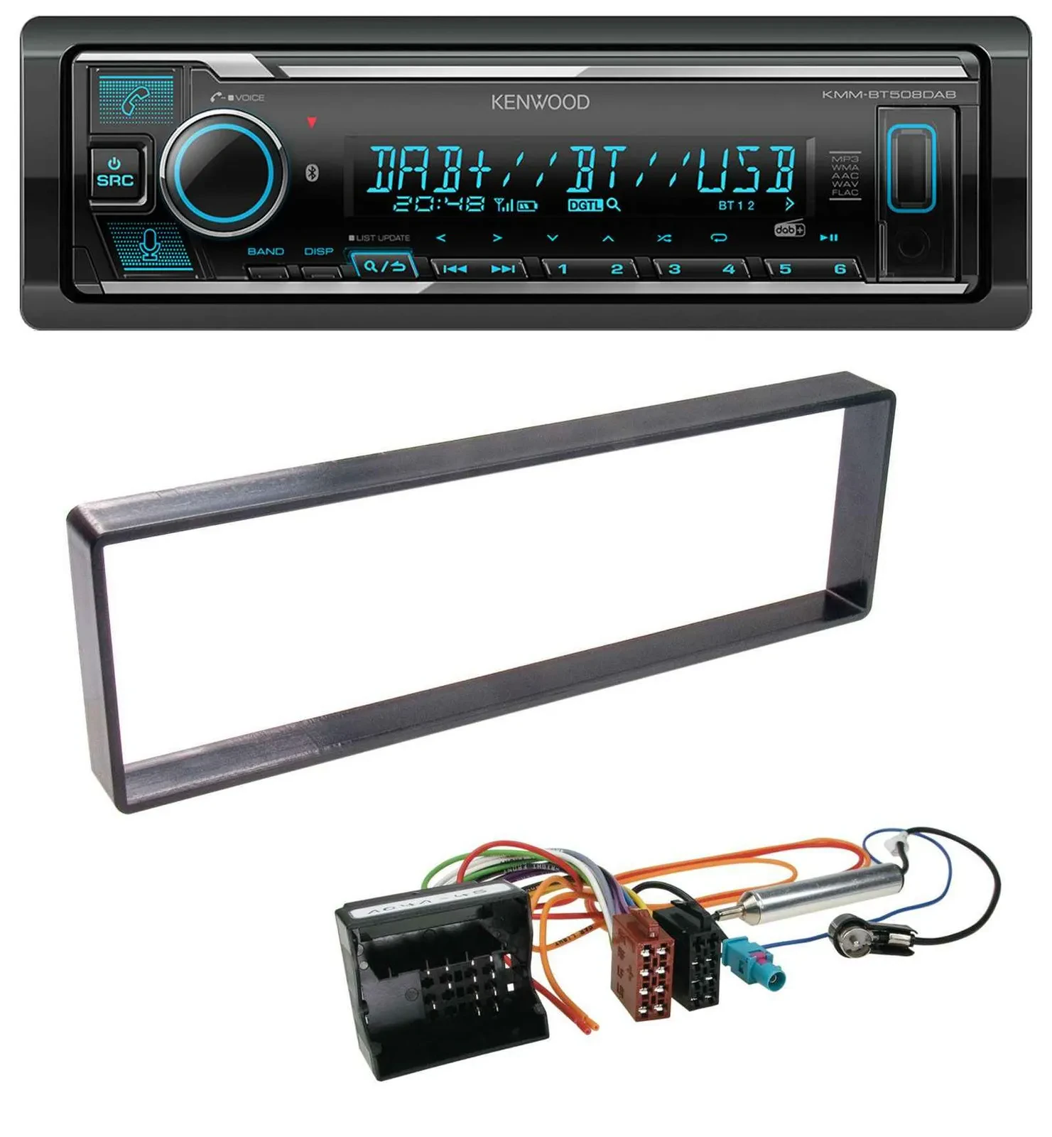 Kenwood Bluetooth MP3 DAB USB Autoradio für Citroen C4