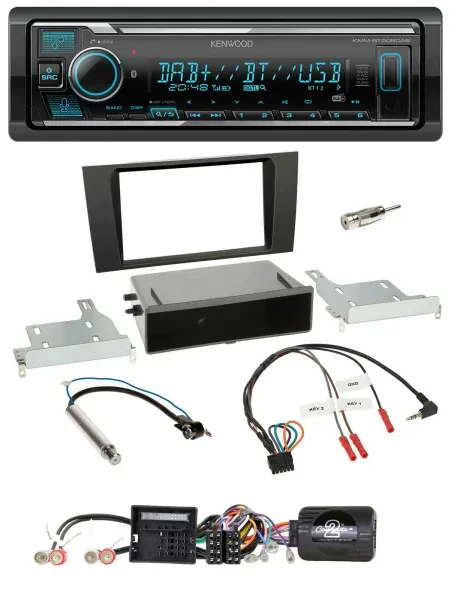 Kenwood Bluetooth Lenkrad DAB USB Autoradio für Audi A4 (2000-2001)