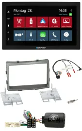 Blaupunkt Lenkrad Bluetooth DAB 2DIN USB Autoradio für SSangYong Rodius ab 2013