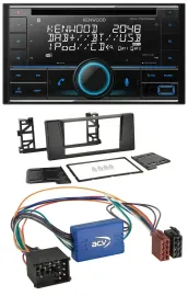 Kenwood CD 2DIN DAB USB MP3 Bluetooth Autoradio für BMW X5 E53 5er E39 Rundpin A