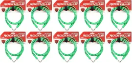 Коммутационный кабель Rockville RCTR106G Green 1.8 м (10 штук)