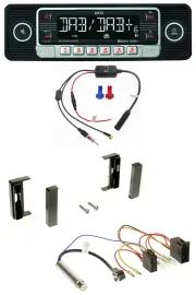 Dietz MP3 DAB Bluetooth USB Autoradio für Audi TT (1998-2006) - ISO