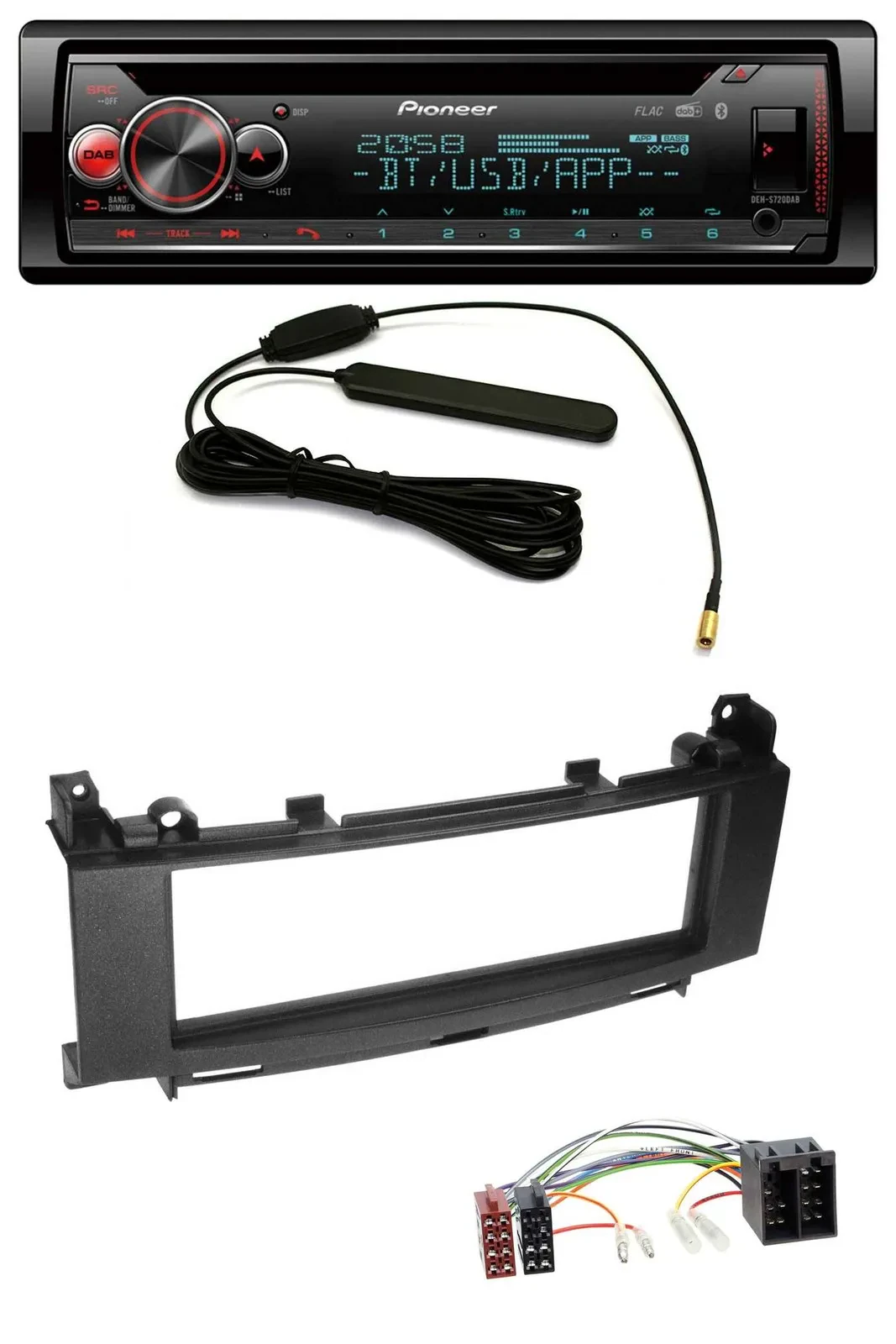 Pioneer USB DAB MP3 Bluetooth CD Autoradio für Mercedes B-Klasse W245 A-Klasse W