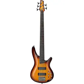 Бас-гитара Ibanez SR375EF 5-String Fretless Brown Burst