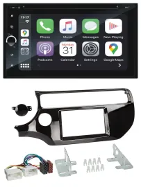 Blaupunkt 2DIN Bluetooth DAB USB DVD MP3 Autoradio für Kia Rio UB ab 15 piano-sc