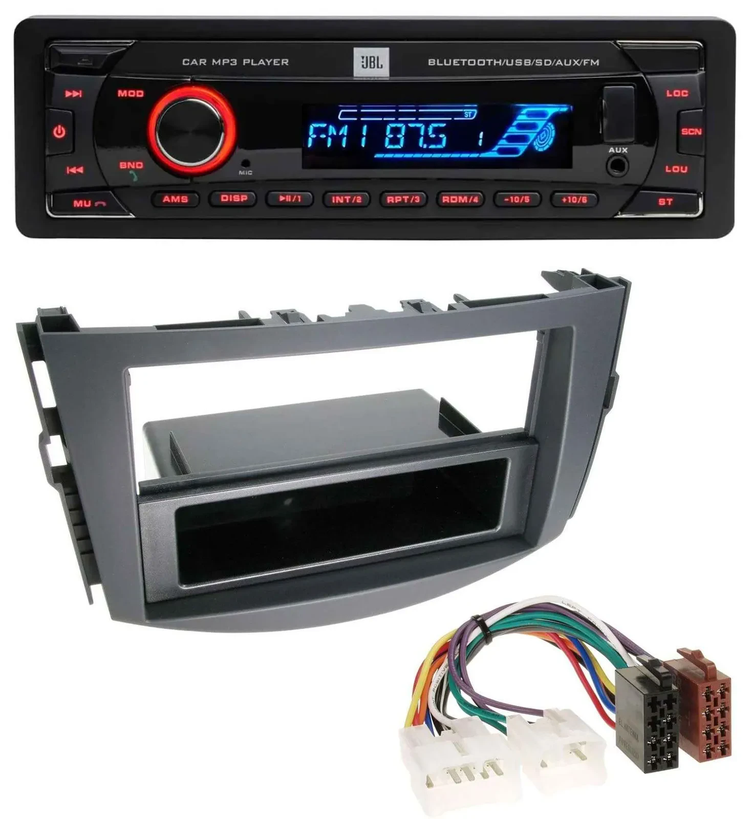 JBL AUX MP3 USB Bluetooth SD Autoradio für Toyota RAV-4 (ab 2006)