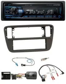 Alpine USB Bluetooth DAB Lenkrad Autoradio für VW Up AA AAN 11-16 schwarz