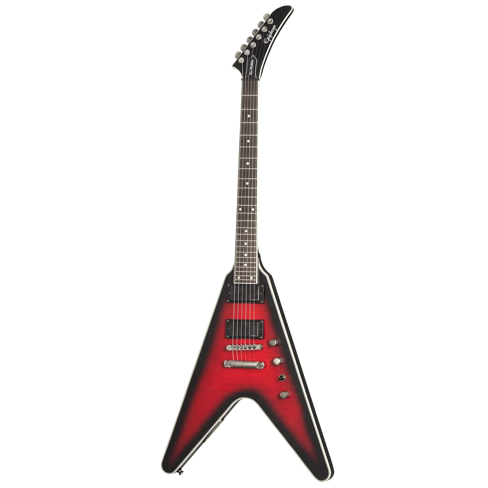 Электрогитара Epiphone Dave Mustaine Flying V Prophecy Electric Guitar Dark Red Burst with Case