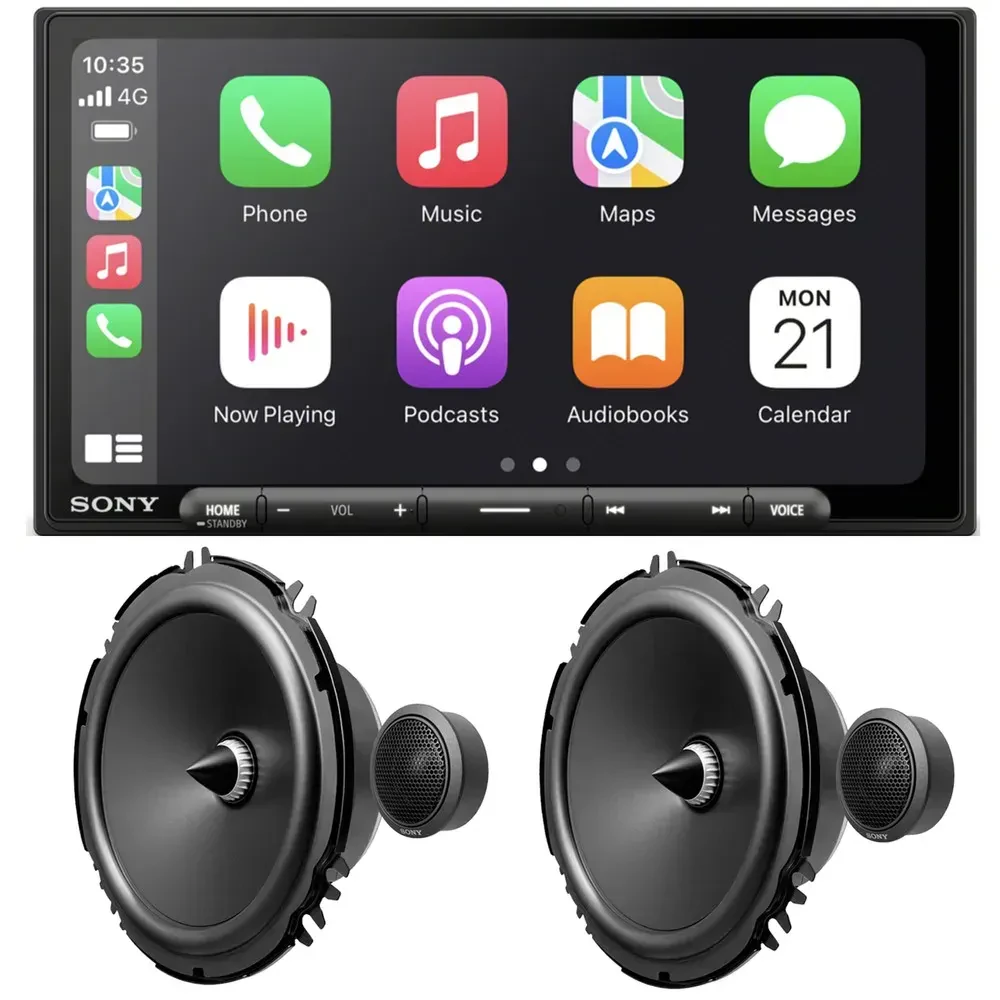 Автомагнитола Sony XAV-AX6000 6.95" + колонки 6.5" Sony XS-162GS (набор)