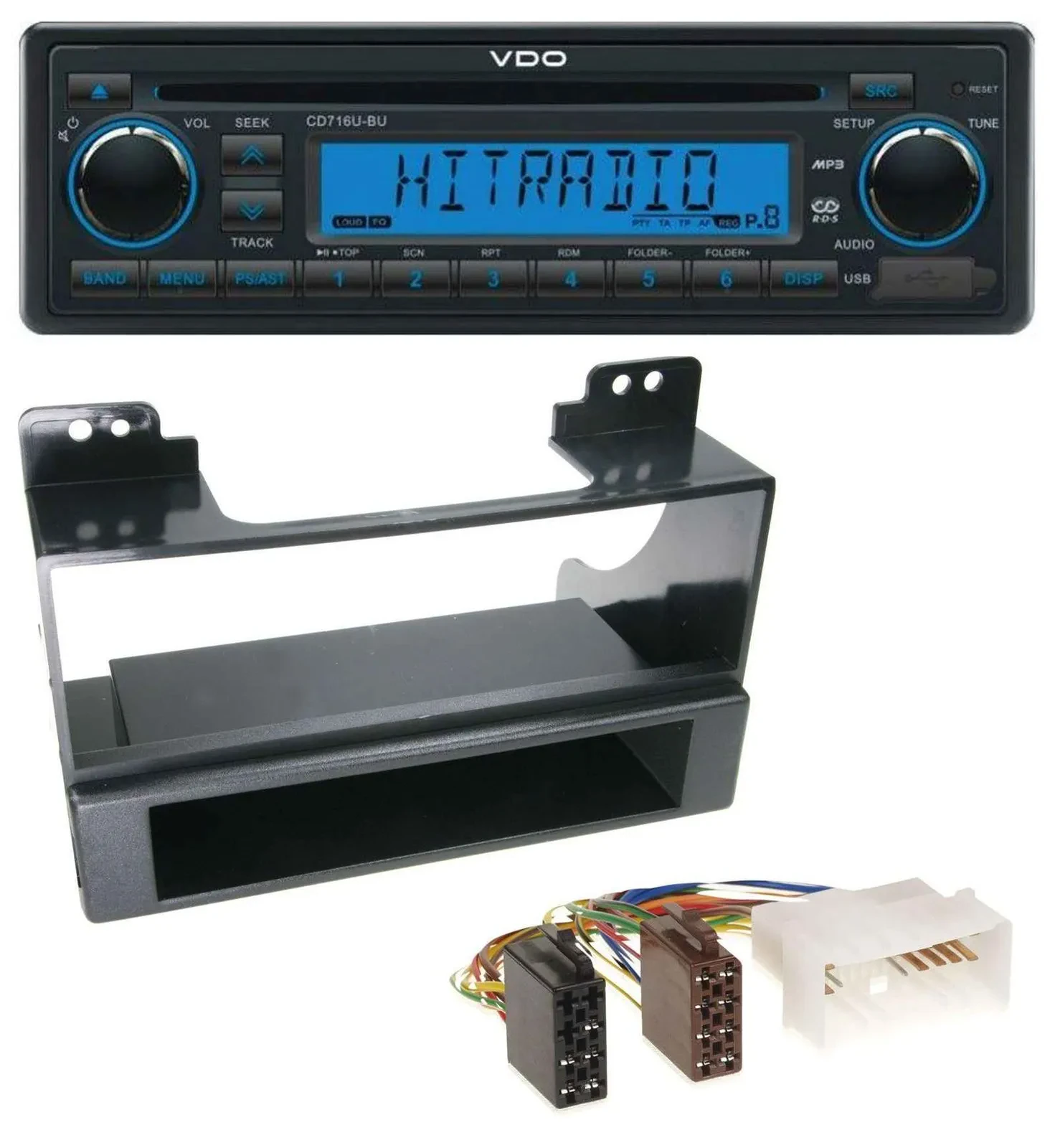 VDO AUX MP3 1DIN CD USB Autoradio für Kia Carnival (ab 2006)