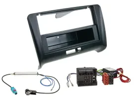 Einbauset DIN Autoradio für Audi TT 06-14 Aktivsystem Quadlock