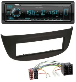 Kenwood Bluetooth MP3 DAB USB Autoradio für Renault Twingo (07-12) schwarz