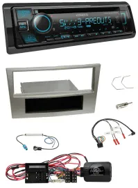 Kenwood Bluetooth USB CD Lenkrad DAB Autoradio für Opel Corsa D satin-stone 09-1