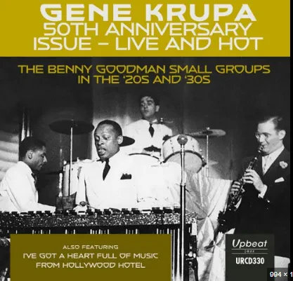 GENE KRUPA - 50th Anniversary Issue - Live And Hot (CD)
