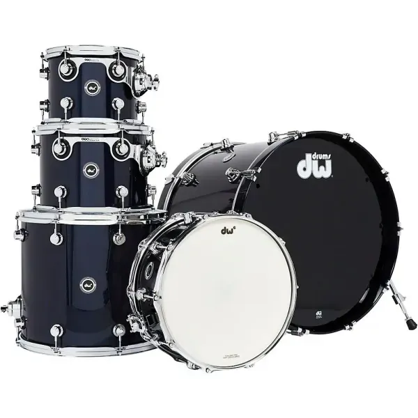 DW DWe Wireless A/E Convertible 5-Piece Shell Pack w/22" Bass Midnight Blue Meta