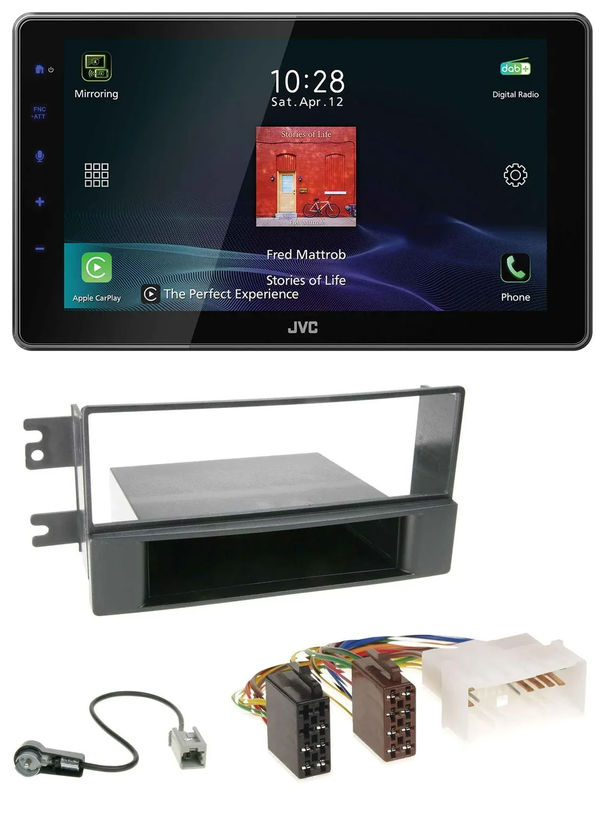 Автомагнитола для Kia Cerato (с 2007) JVC DAB, MP3, Bluetooth, USB