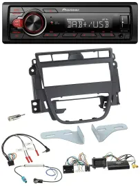 Pioneer MP3 1DIN DAB USB Lenkrad Autoradio für Opel Meriva B ab 2010