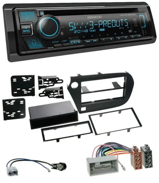 Kenwood Bluetooth USB CD MP3 DAB Autoradio für Honda Insight (ZE2, 2009-2013)